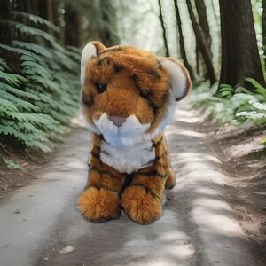 Douglas Pancake Realistic Tiger Cub Plush Stuffed Animal #1869
